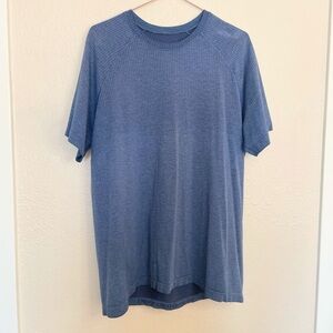 Lululemon Metal Vent Tech Mineral Blue Short Sleeve Shirt XL